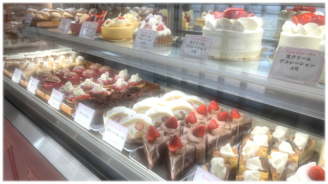 本店のケーキの写真